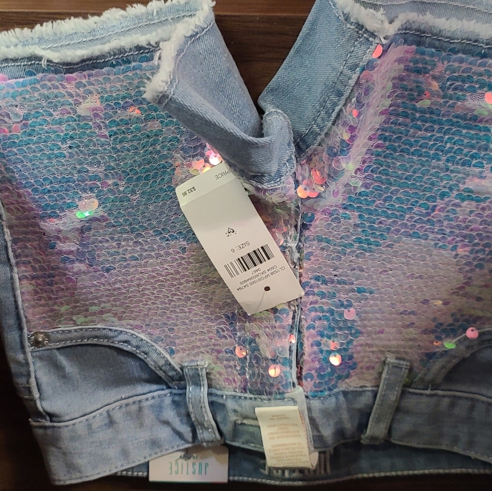 Girls Justice Shorts size 6